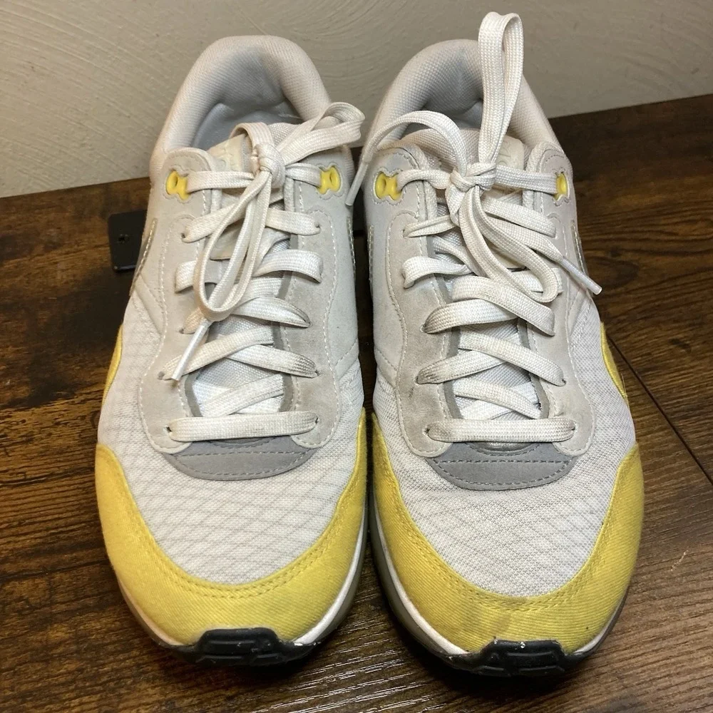 Nike‎ Air Max Motif Men's Yellow Grey Sneakers DD3697-001 Size 6.5